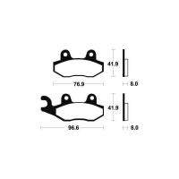 Plaquettes de frein avant droite mo111 yfz450 yfz r450 700 raptor ltr450 2