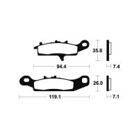 Plaquettes de frein mo301 1 