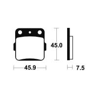 Plaquettes de frein mo92 250352450660 raptor ltz400
